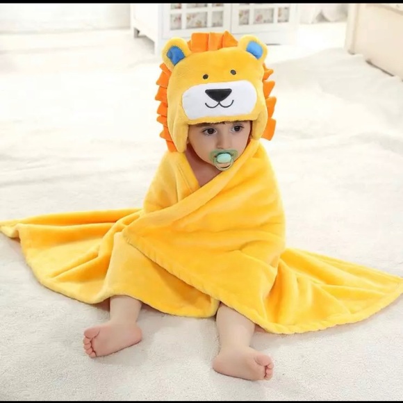 Baby hooded animal blanket - Picture 1 of 2